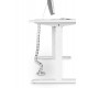 Sit-Stand Desk Adjustable Cable Spine Silver